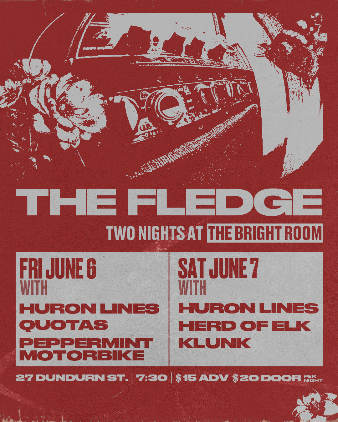 Bright Room show flyer